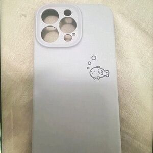 Gray Fish Design Phone Case